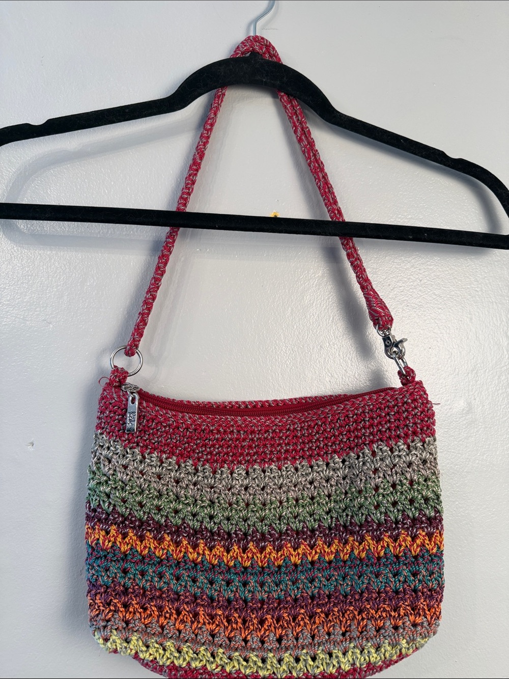 The Sak Colorful Rainbow Woven Crochet Bag - Picture 4 of 12